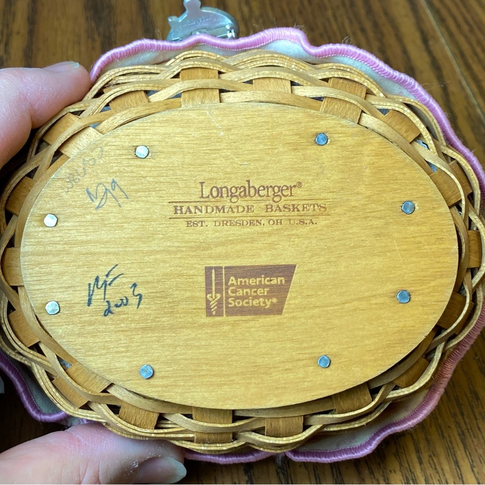 2003 Longaberger Horizon of Hope Basket American Cancer Society-protector-liner - Picture 6 of 8
